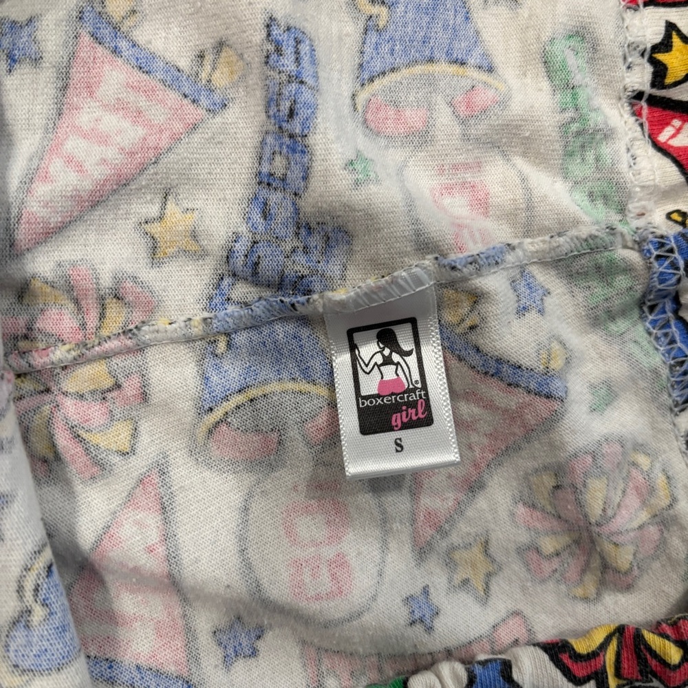 Y2K boxercraft pajama pants cheer theme - Picture 4 of 4